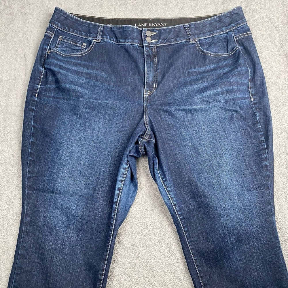 Lane Bryant Women's Size 24 Blue Plus High-Rise Stretch Skinny‎ Jeans - Picture 12 of 13